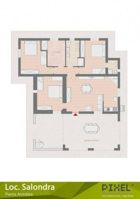 Villa indipendente: km. 1,500 dal mare.